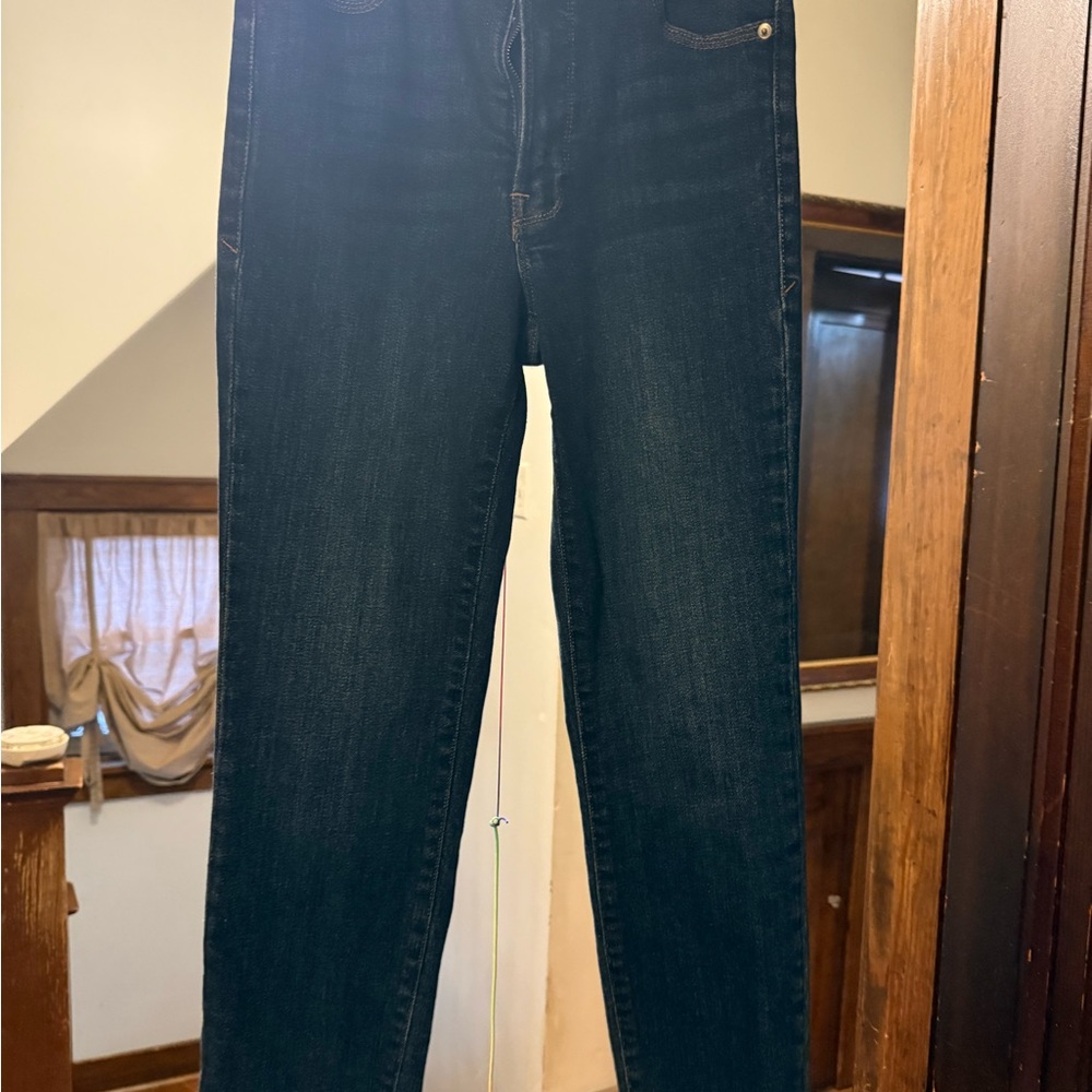 Good American Women’s Dark Indigo Slim Straight Jeans